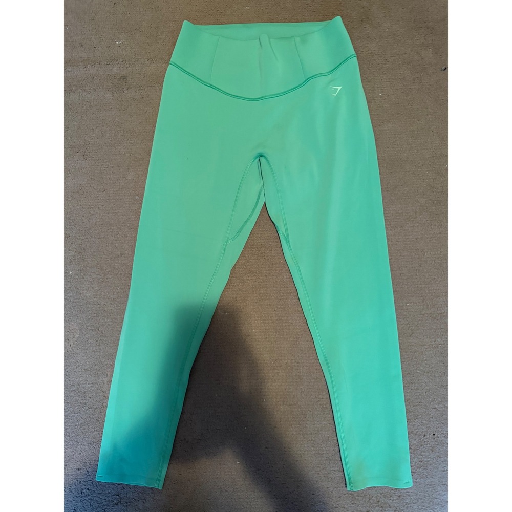 Gymshark Womens High Waisted Training Leggings Mint Green Size Medium B2A9Y